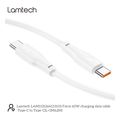 lamtech charge and data cable type c to type c 60w 1m white lam113126 extra photo 9