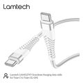 lamtech hq unbreakable cable type c to type c white 1m lam112747 extra photo 3