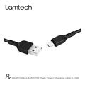 lamtech datacable type c 3m black lam111696 extra photo 5