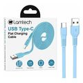 lamtech type c 30a flat charging cable 1m blue lam111832 extra photo 2
