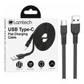 lamtech type c 30a flat charging cable 1m black lam111801 extra photo 2