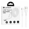 lamtech type c 30a flat charging cable 1m white lam111818 extra photo 1