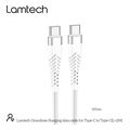lamtech hq unbreakable cable type c to type c white 2m lam023633 extra photo 1