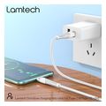 lamtech hq unbreakable cable type c to type c white 2m lam023633 extra photo 7