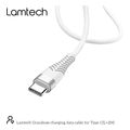 lamtech type c v20 high quality unbreakable cable silver 2m lam450299 extra photo 5