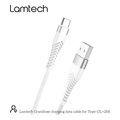 lamtech type c v20 high quality unbreakable cable silver 2m lam450299 extra photo 9