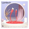 lamtech datacable type c 1m red lam446810 extra photo 2