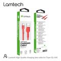 lamtech datacable type c 1m red lam446810 extra photo 4