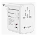 lamtech universal travel adapter with 3xusb 2xtype c outputs 35w lam113850 extra photo 2
