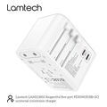 lamtech universal travel adapter with 3xusb 2xtype c outputs 35w lam113850 extra photo 5