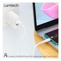 lamtech high power cable usb to type c 1m 27w white lam114512 extra photo 9