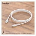 lamtech fast charging and data cable type c to lightning 1m 27w white lam114505 extra photo 6