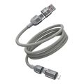 charging cable 4 in 1 wk 240w usb type c to i6 type c grey 1m wdc 48 extra photo 1