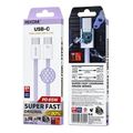 charging cable wk 65w type c type c purple 1m wdc 21 extra photo 1