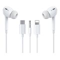 earphone wk ya17 type c white extra photo 2