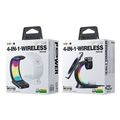 wireless magnetic charger stand 4in1 15w wk wp u169 black extra photo 1