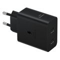 samsung wall charger 50w 2x type c type c cable black ep t5020xb extra photo 1