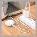 hoco cw54 charging cable apple watch series iphone ipad lightning white extra photo 5