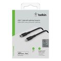 belkin caa004bt1mbk braided usb c to lightning cable 30w 1m black extra photo 1