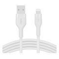 belkin caa008bt2mwh boost charge usb a lightning silicon cable 20m white extra photo 2