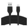 belkin caa008bt3mbk boost charge usb a lightning silicon cable 30m black extra photo 1 belkin caa008bt3mbk boost charge usb a lightning silicon cable 30m black extra photo 1