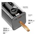 logilink mobile power bank 20000mah pd 20w transparent extra photo 2