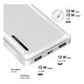 logilink mobile power bank lipo 10000mah usb c in out white extra photo 5