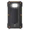 logilink mobile power bank lipo 6000mah usb c in out solar w flashlight black extra photo 2