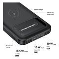 logilink mobile power bank lipo 8000mah wireless charging black extra photo 4