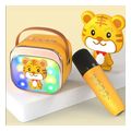 lamtech bt54 rgb kid karaoke speaker yellow with mic tigronie lam980237 extra photo 1