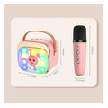 lamtech bt54 rgb kid karaoke speaker pink with mic hoppee lam980220 extra photo 3
