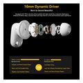 blackview bt54 enc earbuds with ai translate function white extra photo 4