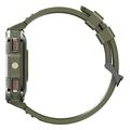 blackview multi funct smartwatch with flashlight compass bt call health management green w70pro g extra photo 2
