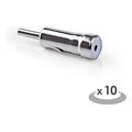 nedis caco004me car antenna connector car antenna male 10 pieces metal extra photo 1