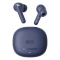 qcy buds anc blue ht15 45db anc tws earbuds 35h 5 mic enc ear canal adaptive tech leather cas extra photo 1