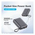 qcy pb20a grey 20000mah 45w pd fast charge power bank digital display fireproof abs pc extra photo 5 qcy pb20a grey 20000mah 45w pd fast charge power bank digital display fireproof abs pc extra photo 5