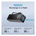ecoflow rapid power bank silver 25000mah 170w 100w built in and retractable cables extra photo 6