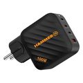 fortistis taxidioy hammer rapidcharge quad usb a 3xusb c pd 100w black extra photo 1