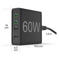 hama 4 port charging station 60w 2 x usb c 2 x usb a pd fast charge extra photo 8