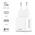 hama fast charger 1x usb c 1x usb a mini charger pd 30 w white extra photo 9