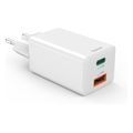 hama fast charger 1x usb c 1x usb a mini charger pd 45 w white extra photo 1