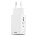 hama fast charger 1x usb c 1x usb a mini charger pd 45 w white extra photo 3