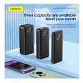 power bank foneng px103 pd 225w 30000mah with 2 usb a 1 usb c ports black extra photo 3
