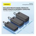 power bank foneng px106 225w 10000mah with 3 built in cables black extra photo 1