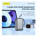 power bank foneng px128 65w 30000mah with 3 ports dark grey extra photo 1