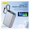 power bank foneng px132 65w 20000mah with 3 ports color display dark grey extra photo 2