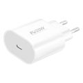 travel fast charger foneng eu39 with output usb c gan pd 20w 3a white extra photo 2