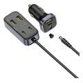 baseus car charger backseatpal l1 110w 3a 3 x usb a 3 x type c black c00081100121 00 extra photo 1