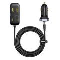 baseus car charger backseatpal l1 110w 3a 3 x usb a 3 x type c black c00081100121 00 extra photo 2
