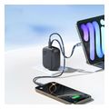 baseus wall charger enercore cj11 45w 3a 1 x type c with type c cable black z0004800 extra photo 2